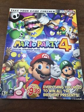 Vintage Mario Party 4 Brady Games Official Strategy Guide 2002 Nintendo GameCube